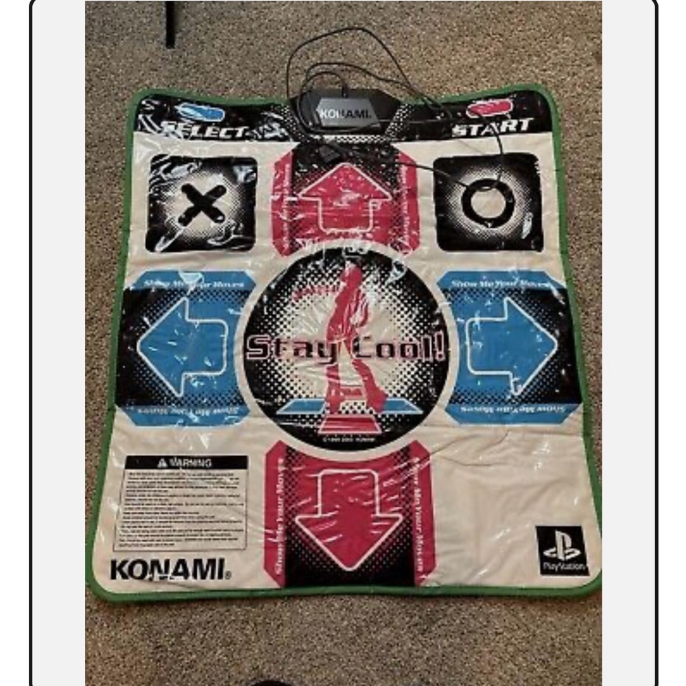Konami Dance Mat with Pink and Blue Arrows